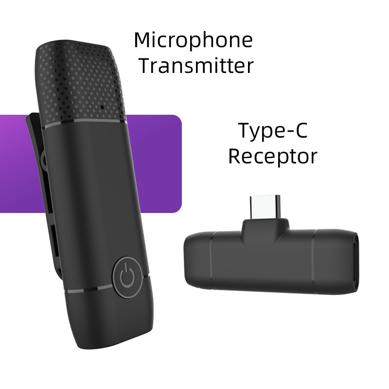Wireless lavalier microphone  short live video  bluetooth small noise reduction microphone
