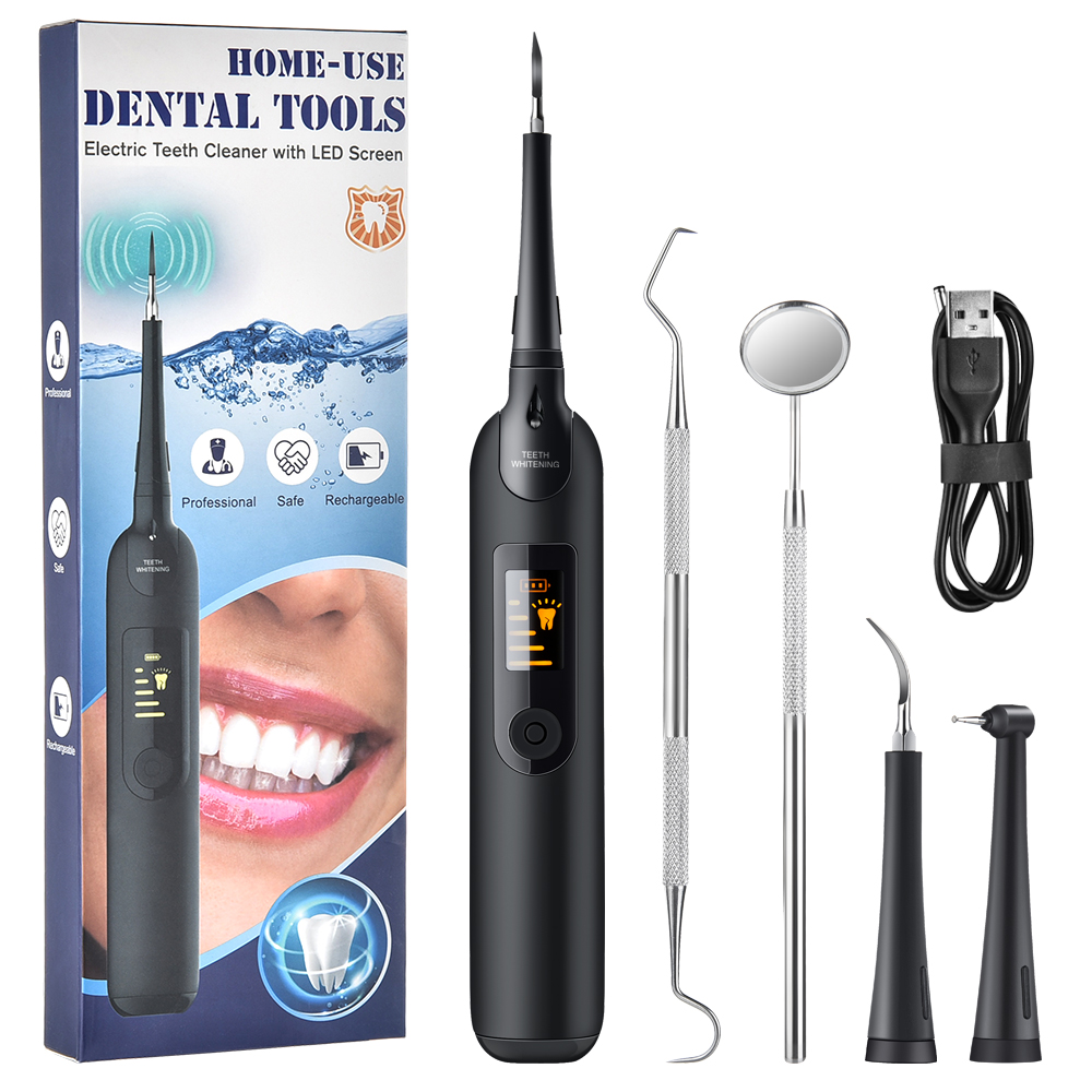 Electric dental cleaner oral care dental calculus washing, flushing and yellow tooth cleaner set