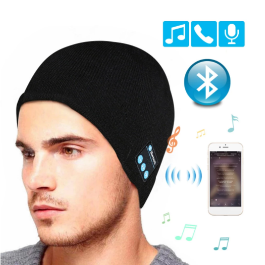 Bluetooth hat wireless headset knitted hat wireless Bluetooth receiver audio music Bluetooth headset