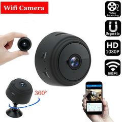 A9 camera 1080p HD WiFi camera night vision home safety monitoring camera Black one size