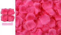 500pcs simulated rose petal nonwoven simulated flower petal wedding room decoration activity party supplies rose red 500 pcs