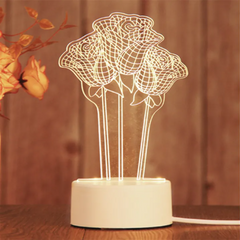 3D table lamp LED gift lamp USB night lamp children's gift household Christmas gift decorative lamp picture 5 Gifts and home 3W