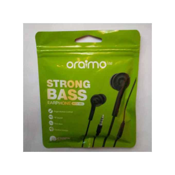 Oraimo STRONG BASS EARPHONE With Mic