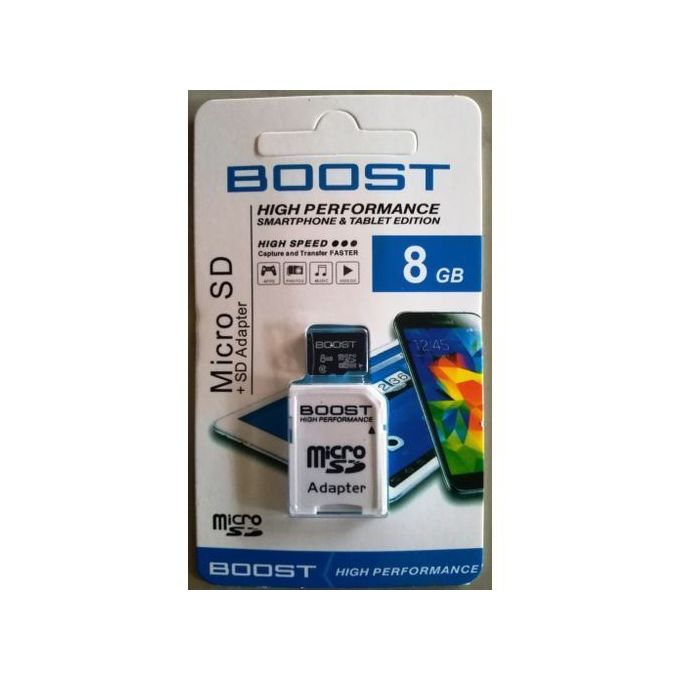 SHARE THIS PRODUCT   Micro SD- Boost Memory Card 8GB