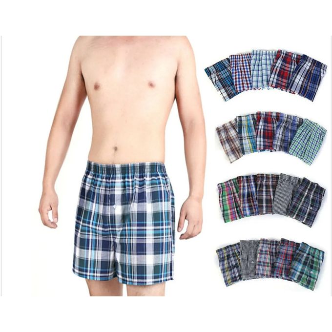 Fashion 6-Pack Men&apos;s Cotton Woven Boxers -Assorted