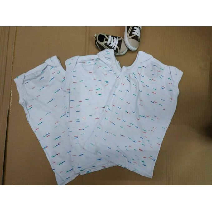 Fashion 6PCS UNISEX QUALITY COTTON VESTS (NEWBORN)