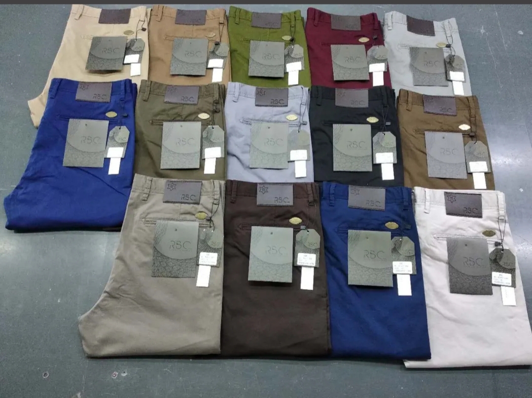 Smart casual quality soft khaki trousers assorted colours.