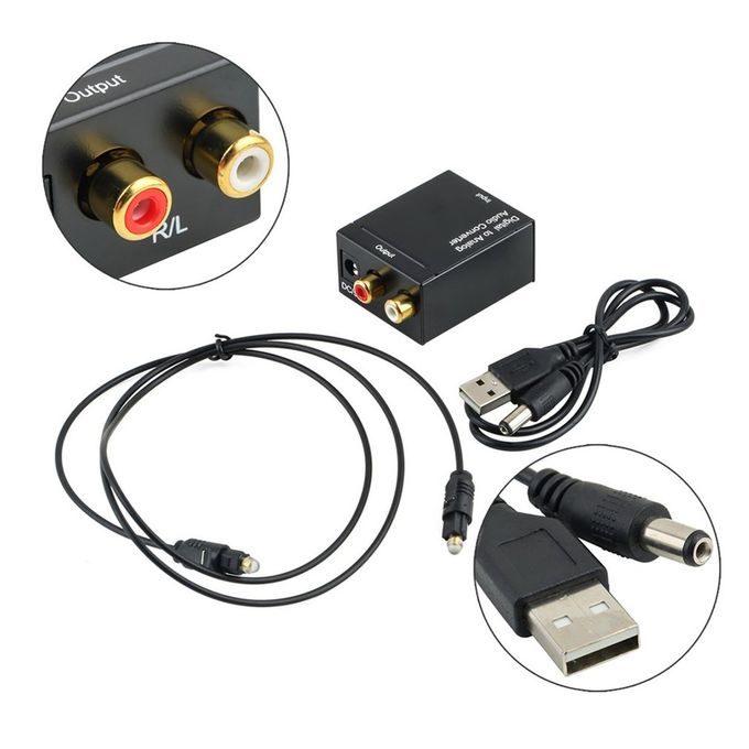 Optical digital converter / Digital to Analogue Converter + Free Optical cable