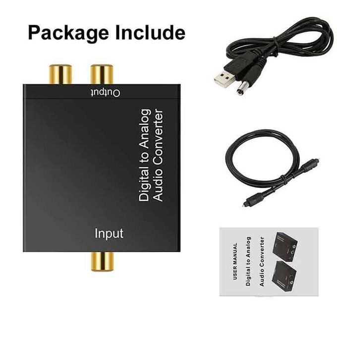 Optical digital converter / Digital to Analogue Converter + Free Optical cable