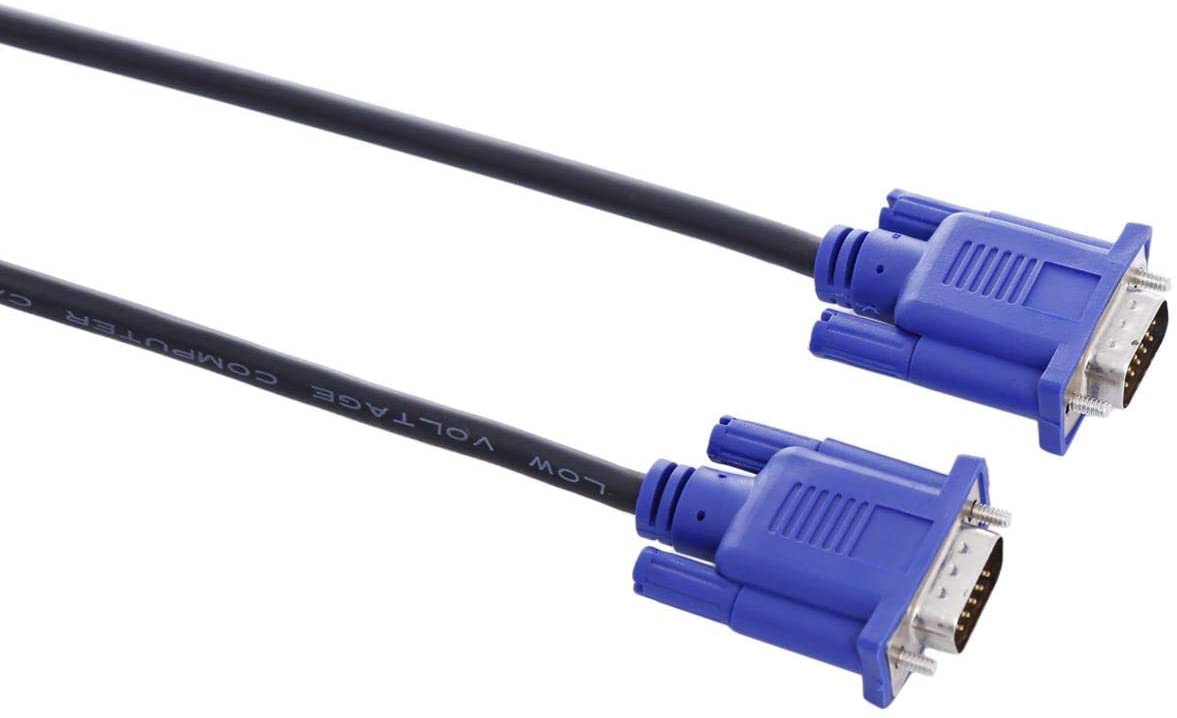 VGA To VGA Cable - 5Mtrs - White/Black