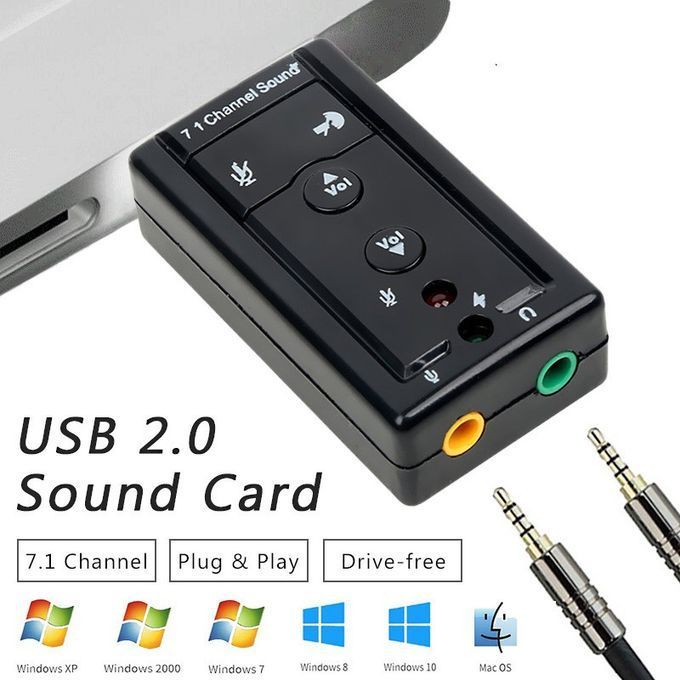 Best Price For USB 2 0 External 7 1 Channel Sound Card Adapter