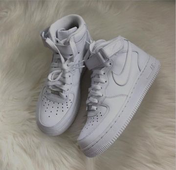 High quality Air force one High Top unisex shoe sneakers White 37