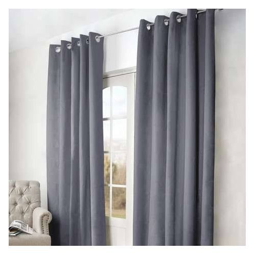 Generic Curtain Grey 2pcs [1.5M+1.5M]+1pc Shear-3PCS Set