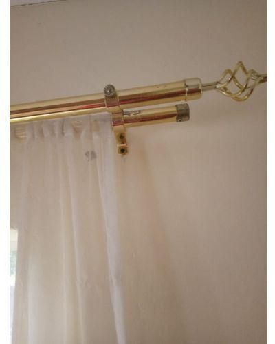 Extendable curtain Rods Gold 3m double +FREE COMPLETE BRACKETS