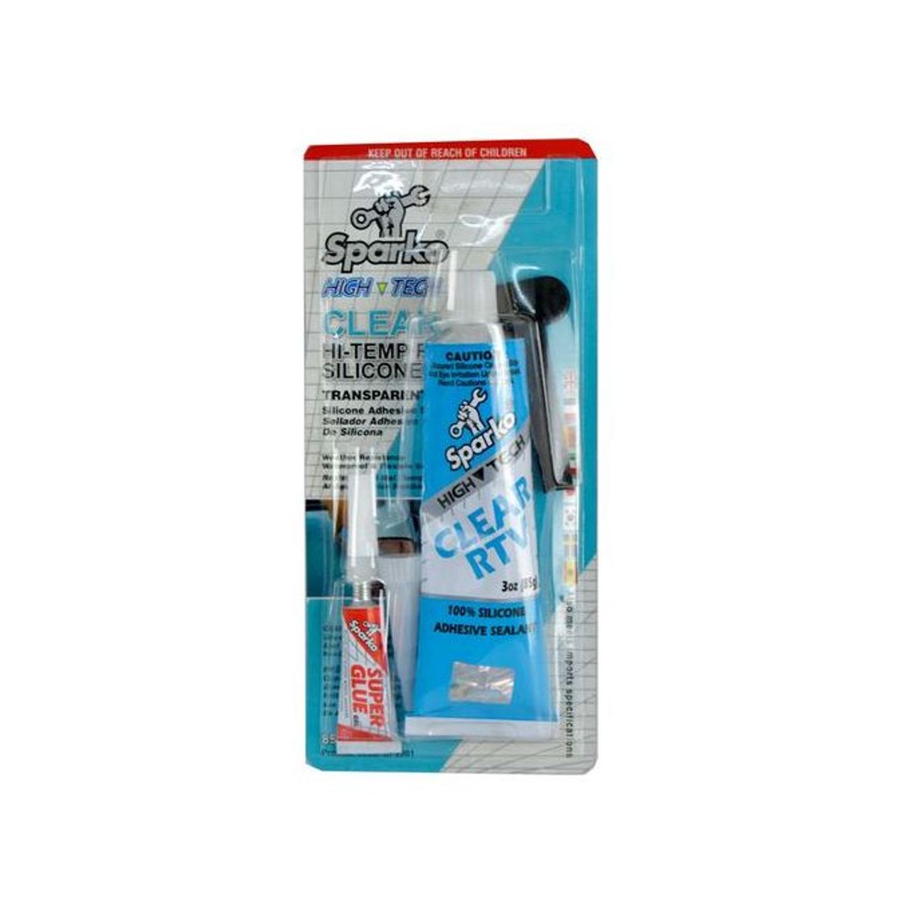 Sparko Clear RTV Silicone Adhesive Sealant