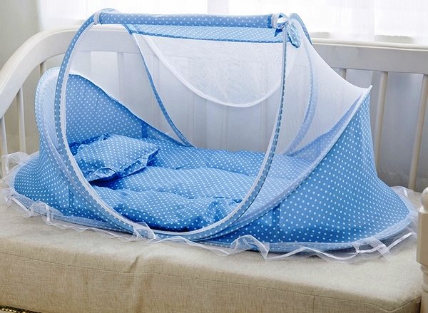 Portable baby bed/nest, Folding Baby Crib Mosquito net