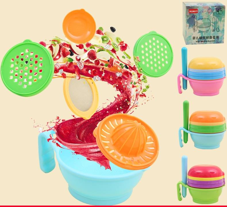 7 In 1  Baby Feeder Food Processor/ Mashing bow with spoons
