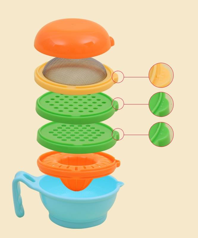 7 In 1  Baby Feeder Food Processor/ Mashing bow with spoons