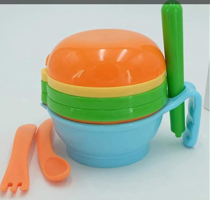 7 In 1  Baby Feeder Food Processor/ Mashing bow with spoons