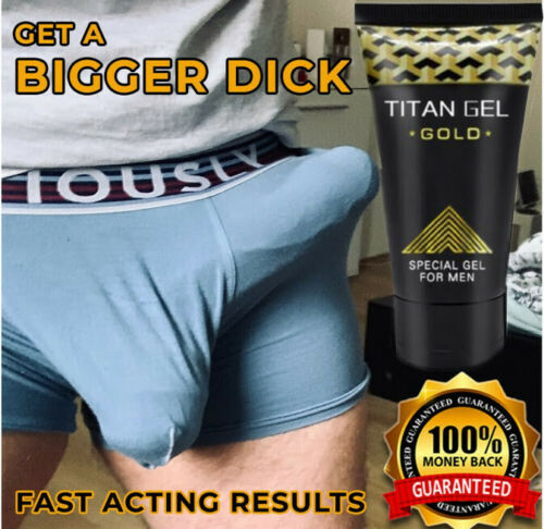Original Titan Gel Penis Enlargement Cream Fast Results Penis Enlargement Libido Boosting Cream - Gold -