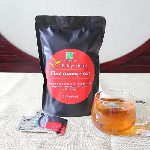 SLIMMING TEA Flat Tummy Tea Weight Lose Detox Tea- Black/Red -
