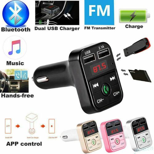 Car Bluetooth FM Transmitter Wireless  Audio Receiver MP3 Player USB Car Charger