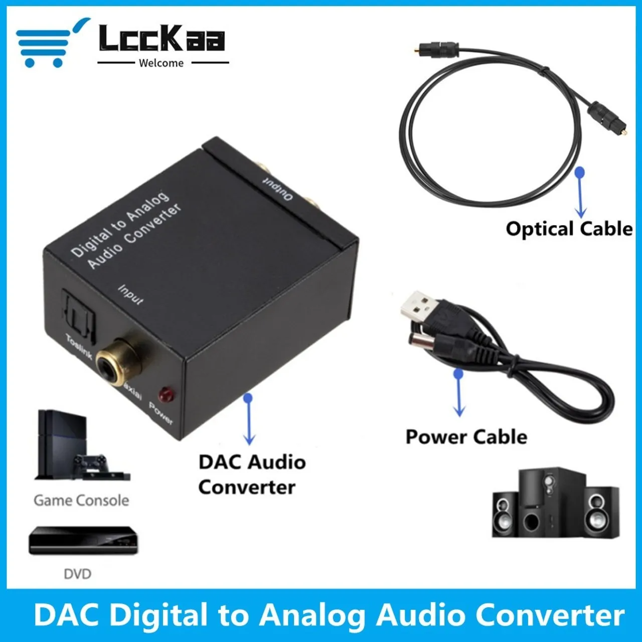 Best Price For Digital To Analog Audio Converter Coaxial Optical Toslink Cable Rca Mm Aux