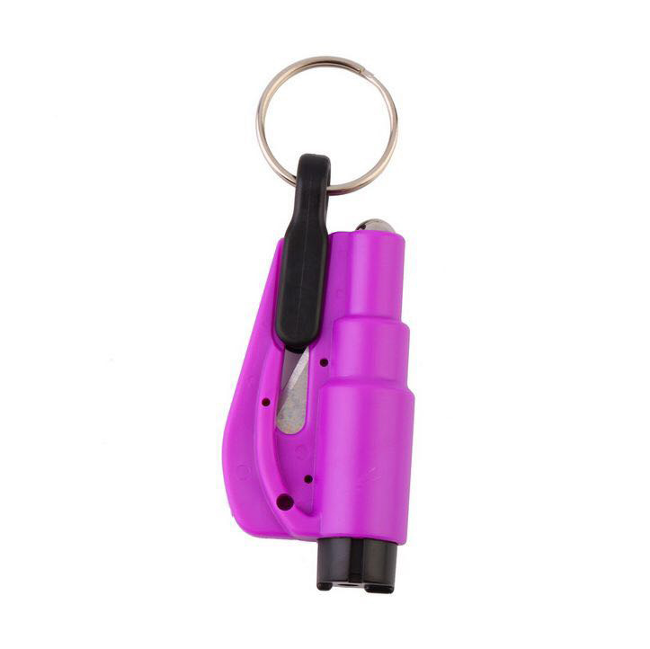Three in one escape hammer window breaker key chain window breaker magic weapon mini safety hammer