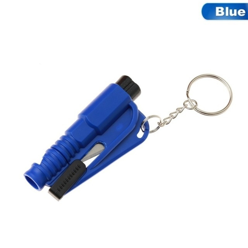 Three in one escape hammer window breaker key chain window breaker magic weapon mini safety hammer