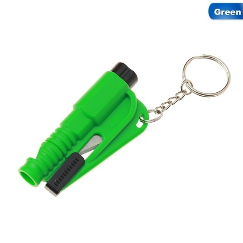 Three in one escape hammer window breaker key chain window breaker magic weapon mini safety hammer