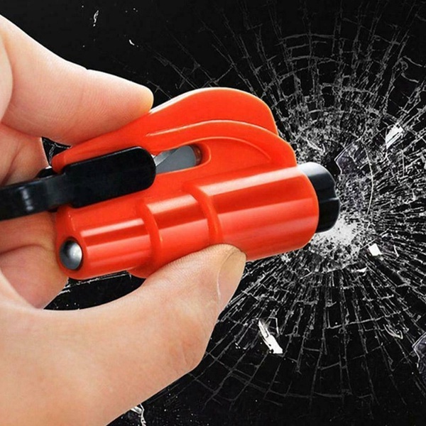 Three in one escape hammer window breaker key chain window breaker magic weapon mini safety hammer