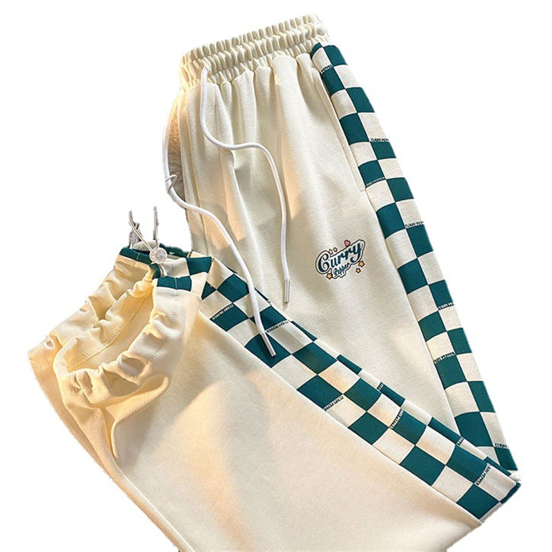 Men's trousers Lovers casual pants Retro chessboard pants for men and women Spring summer 2022 ins loose casual thin Leggings