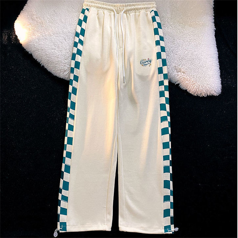 Men's trousers Lovers casual pants Retro chessboard pants for men and women Spring summer 2022 ins loose casual thin Leggings