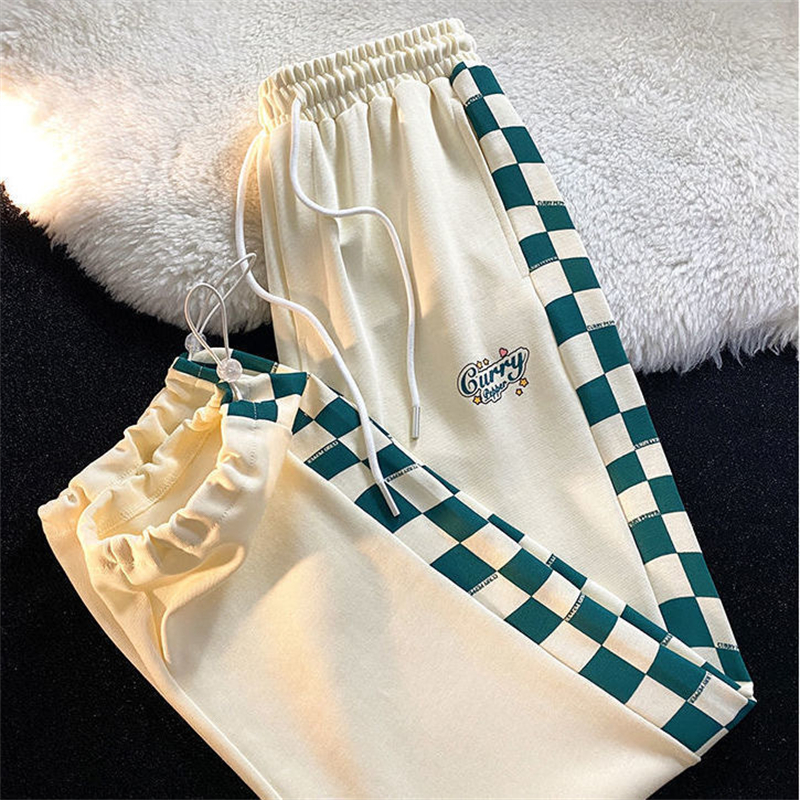Men's trousers Lovers casual pants Retro chessboard pants for men and women Spring summer 2022 ins loose casual thin Leggings