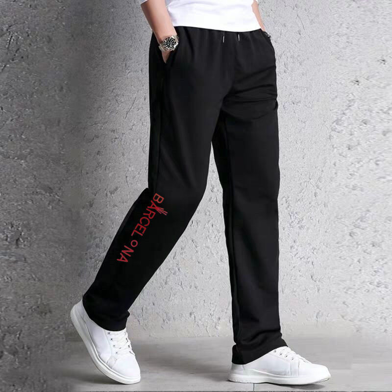 New men's casual trousers Men's sweat pants Straight pants Casual pants cropped pants