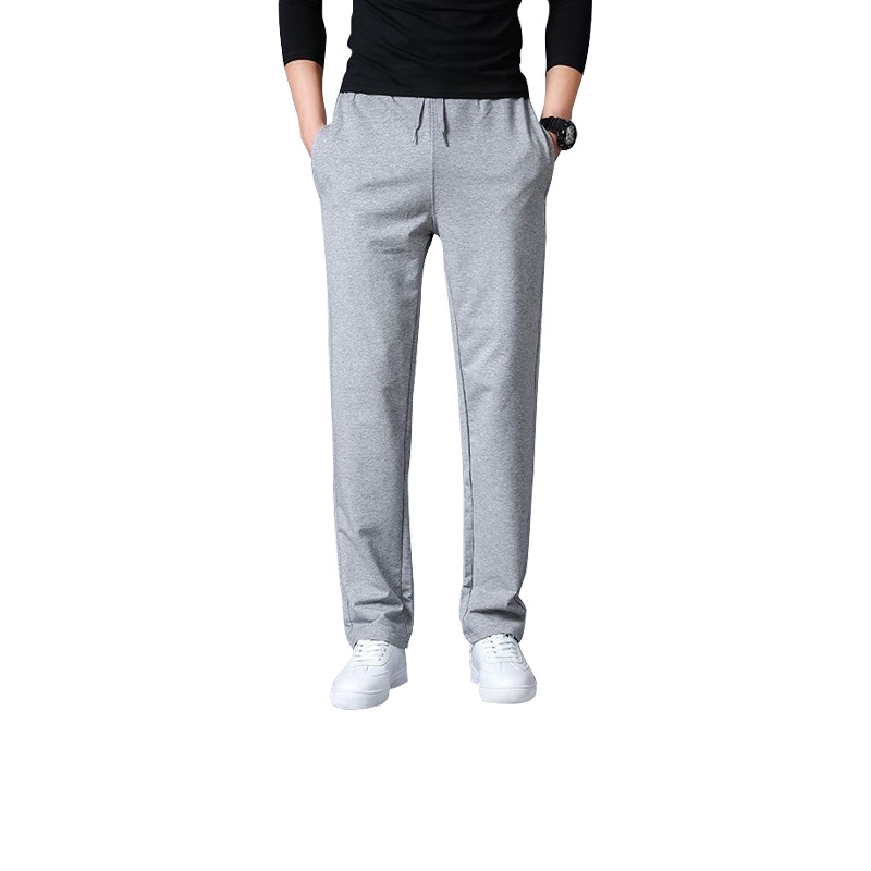 New men's casual trousers Men's sweat pants Straight pants Casual pants cropped pants