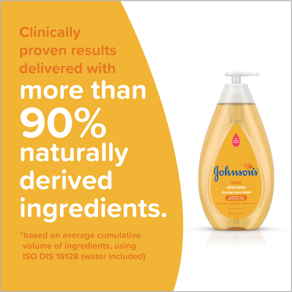 Johnson's Baby Shampoo, Hypoallergenic, No More Tears Shampoo for Baby's Delicate Scalp & Skin, Gently Washes Away Dirt & Germs, Paraben-Free-750ml