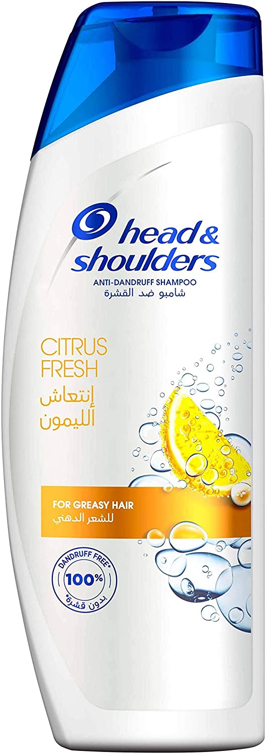 Head and Shoulders Citrus Fresh Anti-Dandruff  Shampoo For Greasy Hair-400 ML