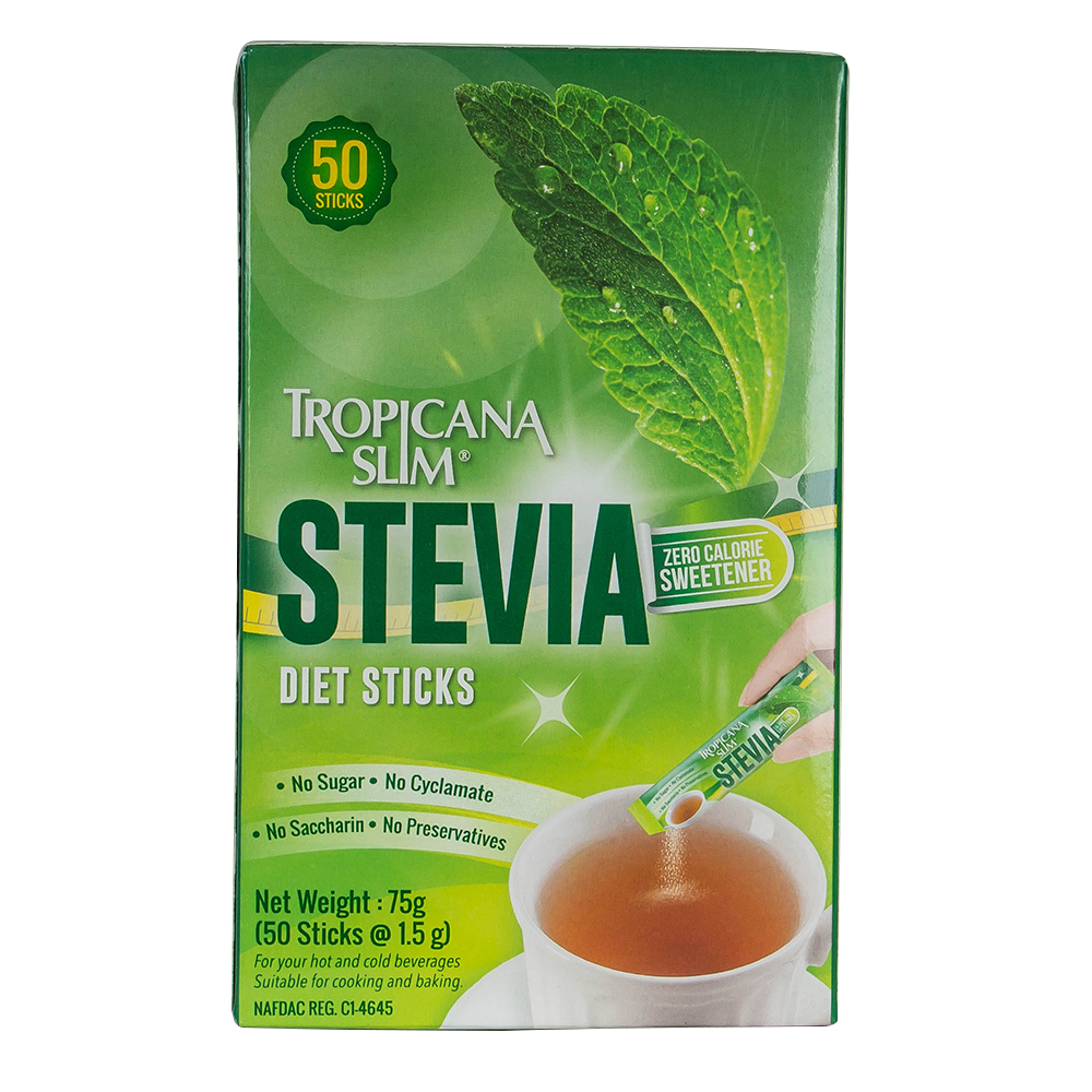 Tropicana Slim Sweetener  (Tropicana Slim)  With Stevia -50 Sticks