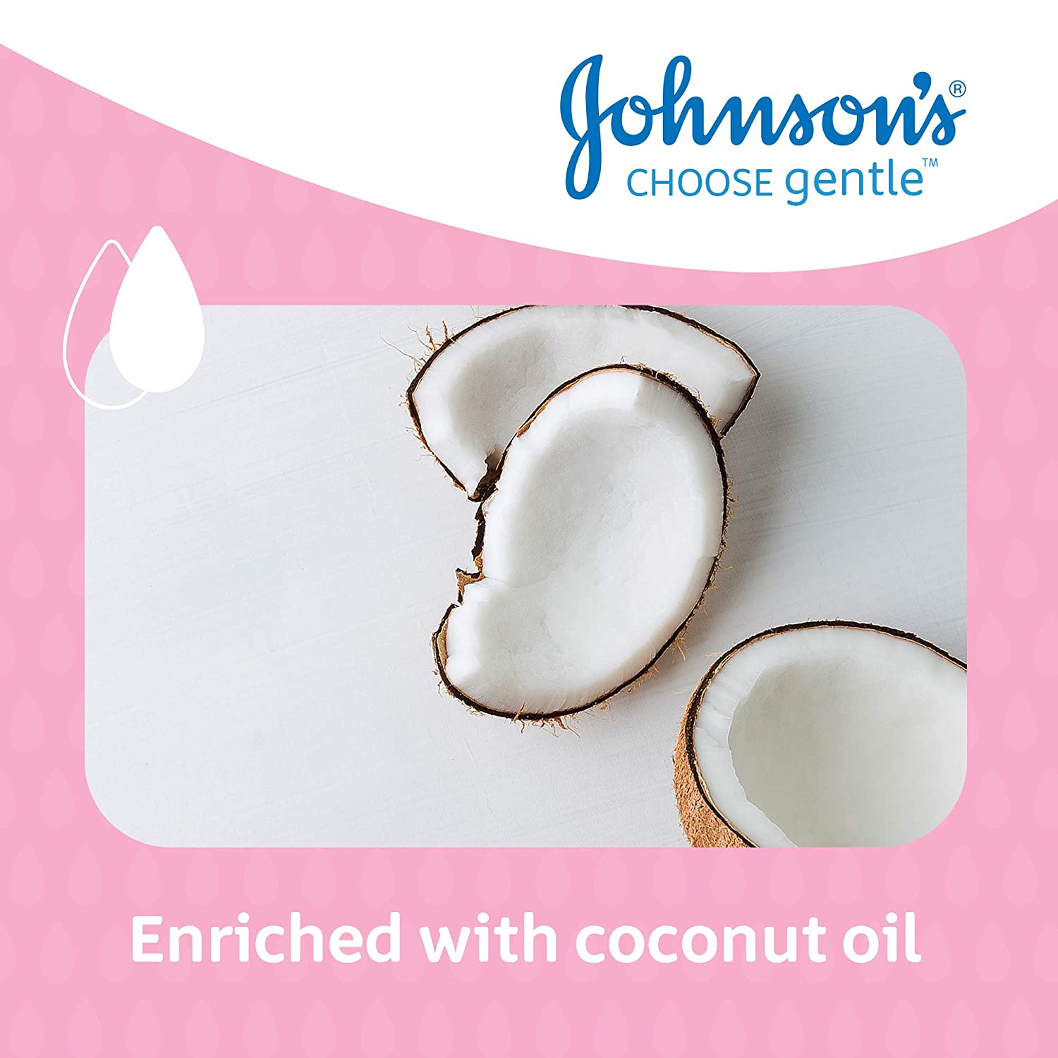 Johnson's Baby Lotion (1 x 500 ml) Nourishing and Mild Baby Body Lotion for Delicate Skin with Coconut Oil for 24h Moisture Protection, Hypoallergenic Baby Lotion For New Born.