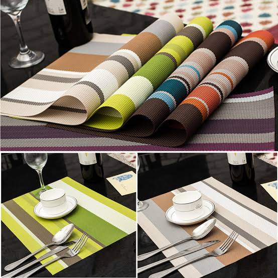 6 PCs PVC KITCHEN TABLE MATS