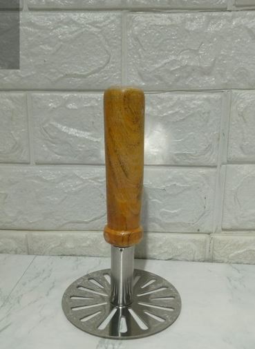 Wooden potato masher