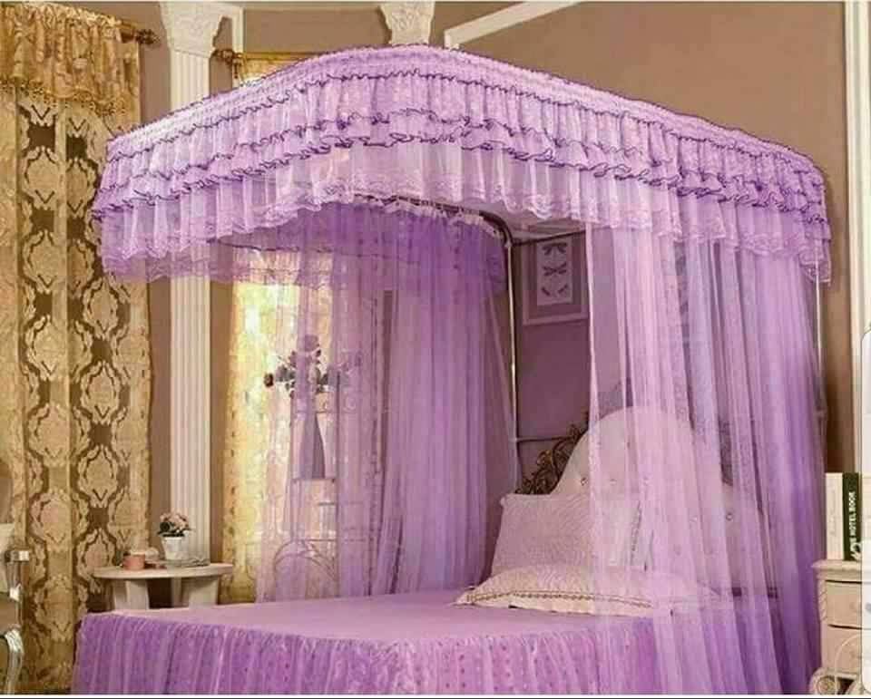 2stands/poles  mosquito nets with sliding rails.