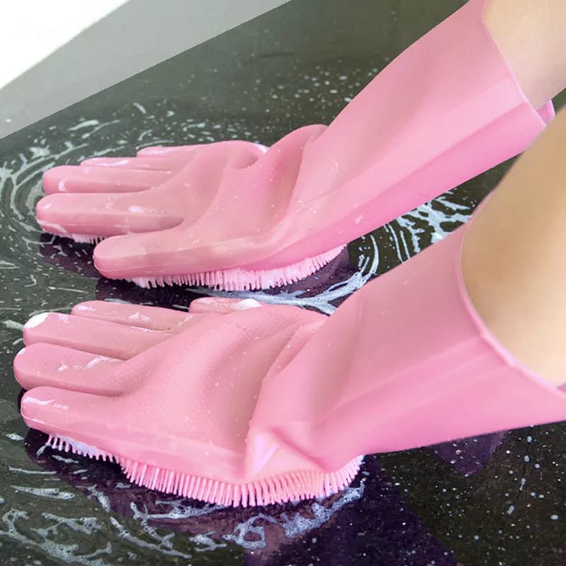High quality Silicon/multi-purpose cleaning Kitchen gloves.pair