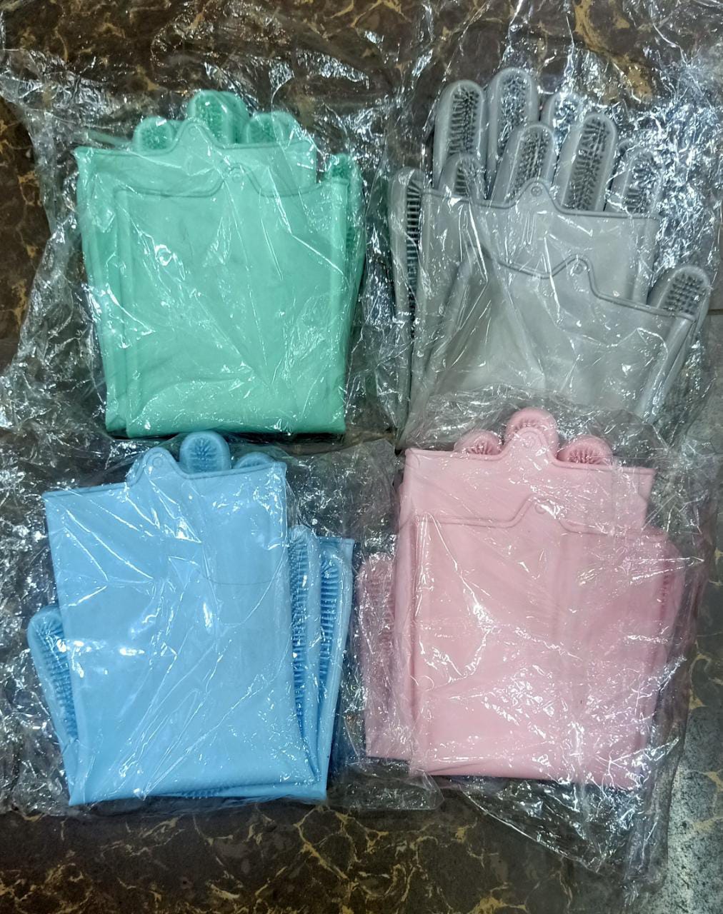 High quality Silicon/multi-purpose cleaning Kitchen gloves.pair