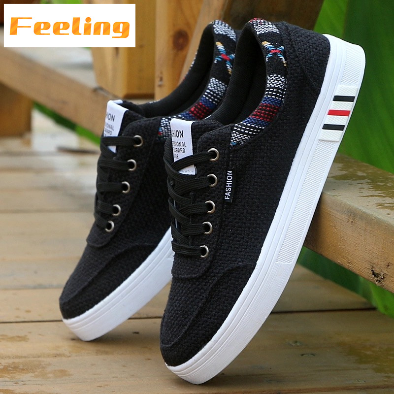 FEELING 2021 men&apos;s shoes trend canvas shoes breathable casual shoes linen shoes sports shoes