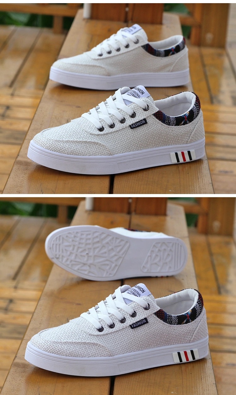 FEELING 2021 men&apos;s shoes trend canvas shoes breathable casual shoes linen shoes sports shoes