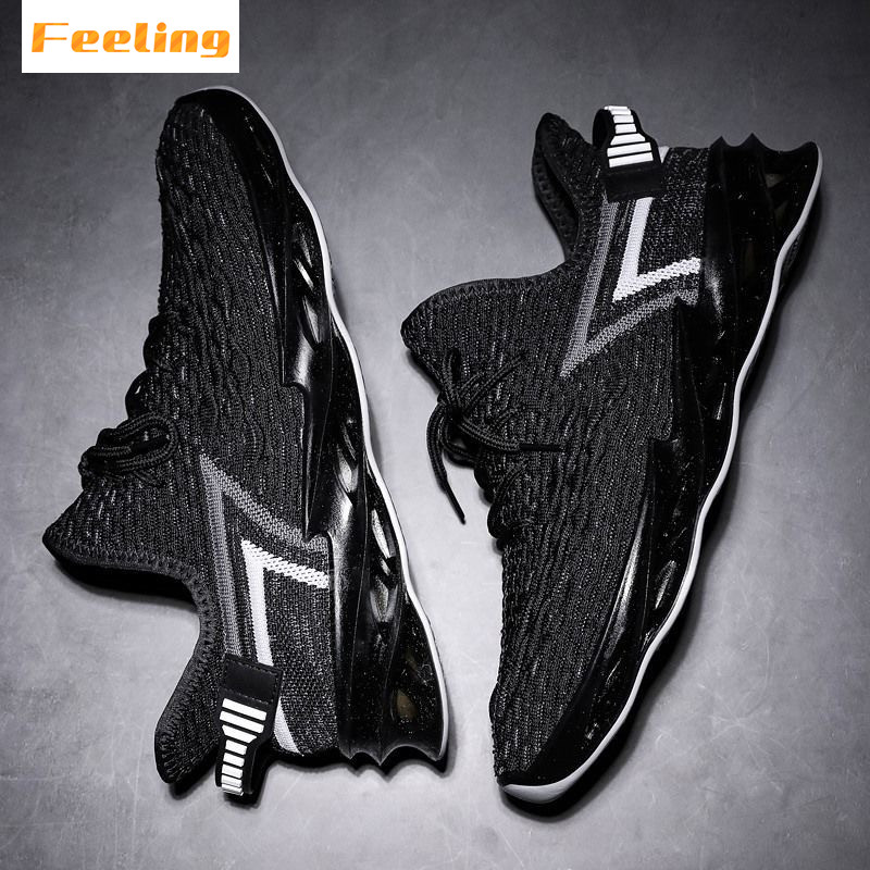 FEELING 2021 fashion men&apos;s shoes running shoes mesh breathable soft-soled sports shoes