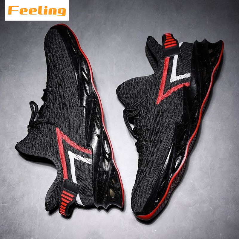 FEELING 2021 fashion men&apos;s shoes running shoes mesh breathable soft-soled sports shoes