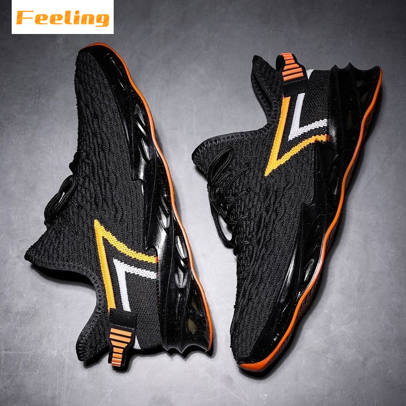 FEELING 2021 fashion men&apos;s shoes running shoes mesh breathable soft-soled sports shoes